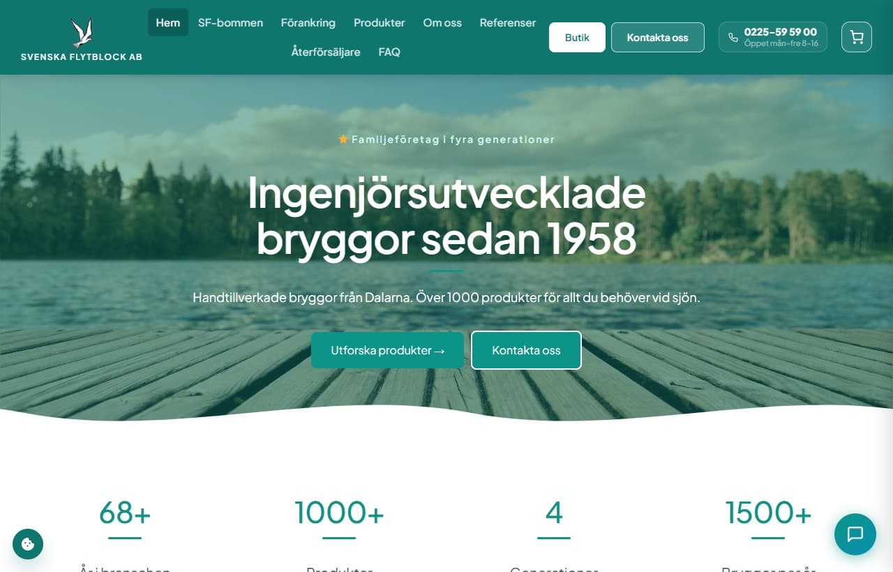 Svenska Flytblock, en riktig site byggd av Dalwebb